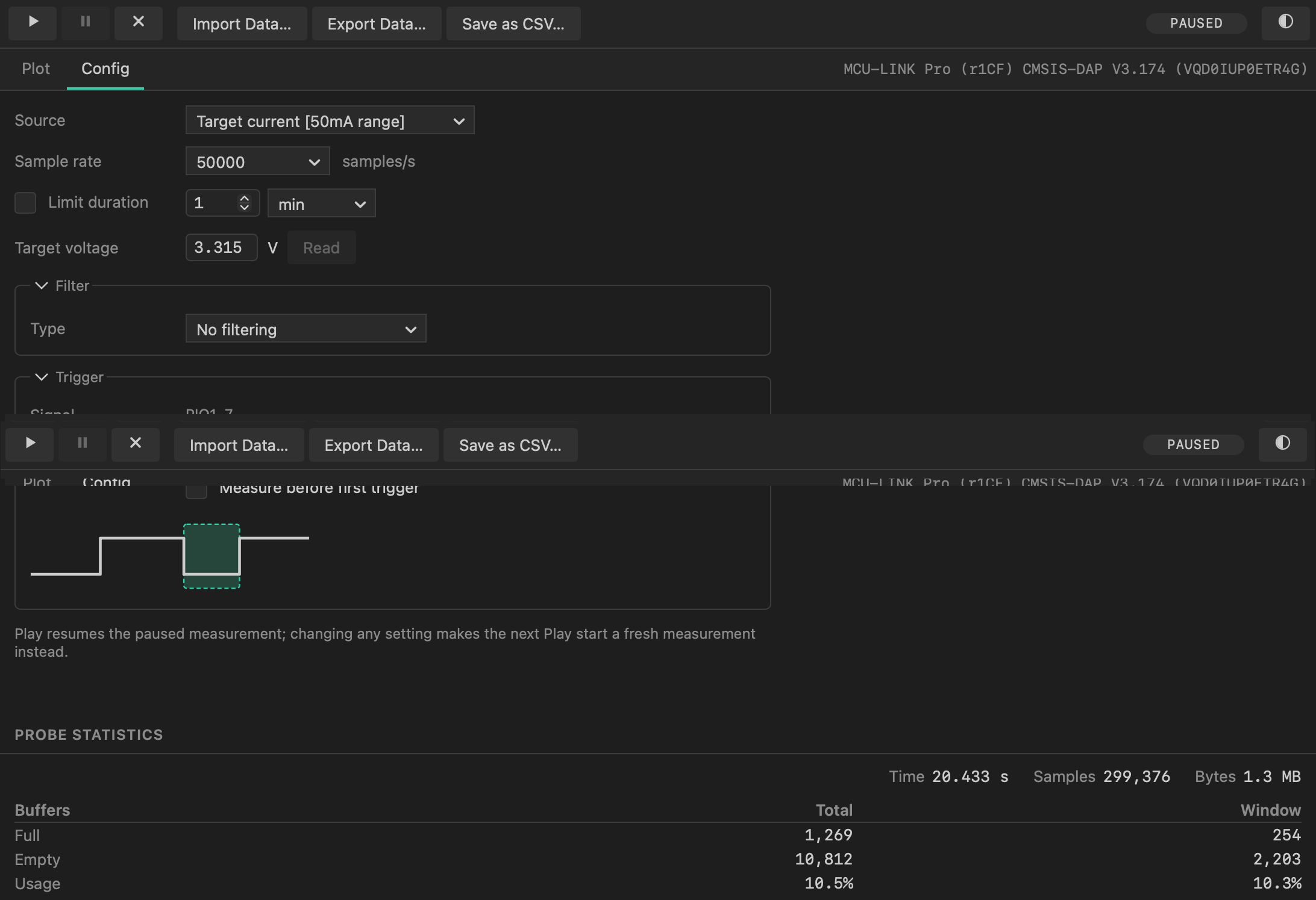 Config tab