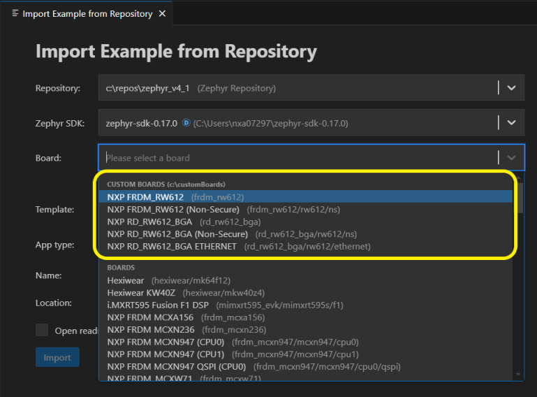 Zephyr Change Add Extra CMake Args
