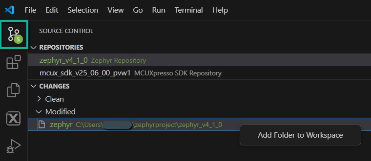Add folder to Source Control