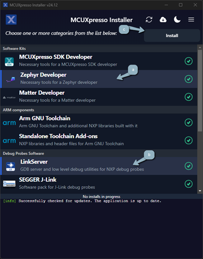 Installer for Zephyr