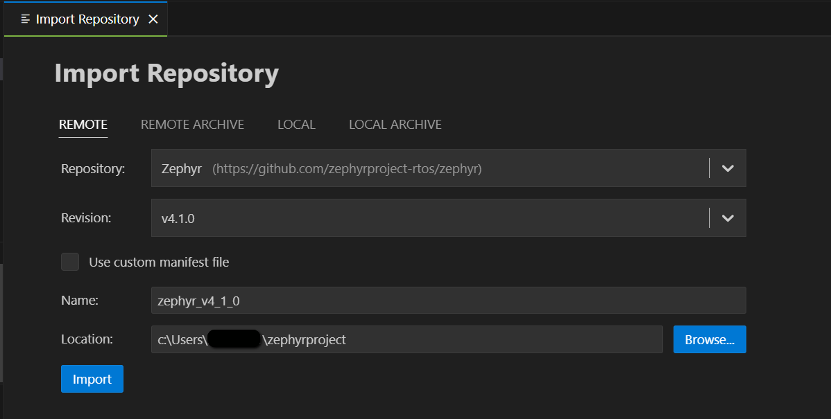 Import Zephyr main branch