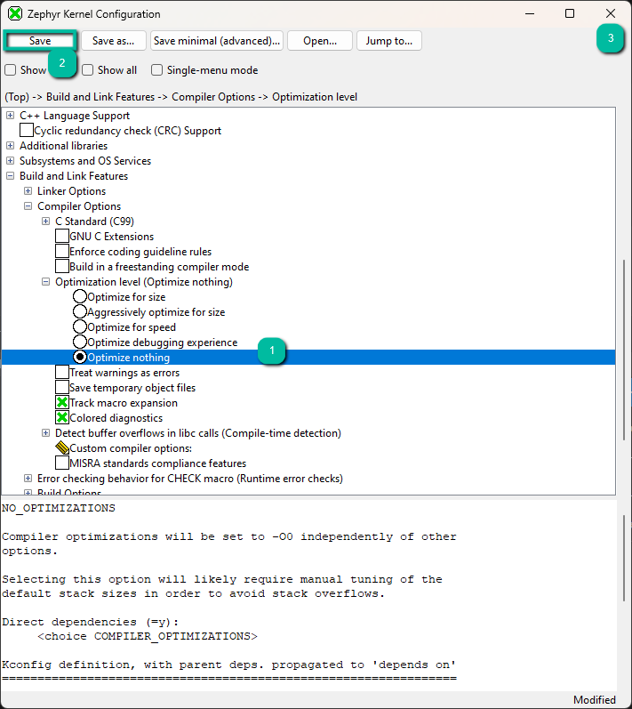 Save "Optimize nothing"