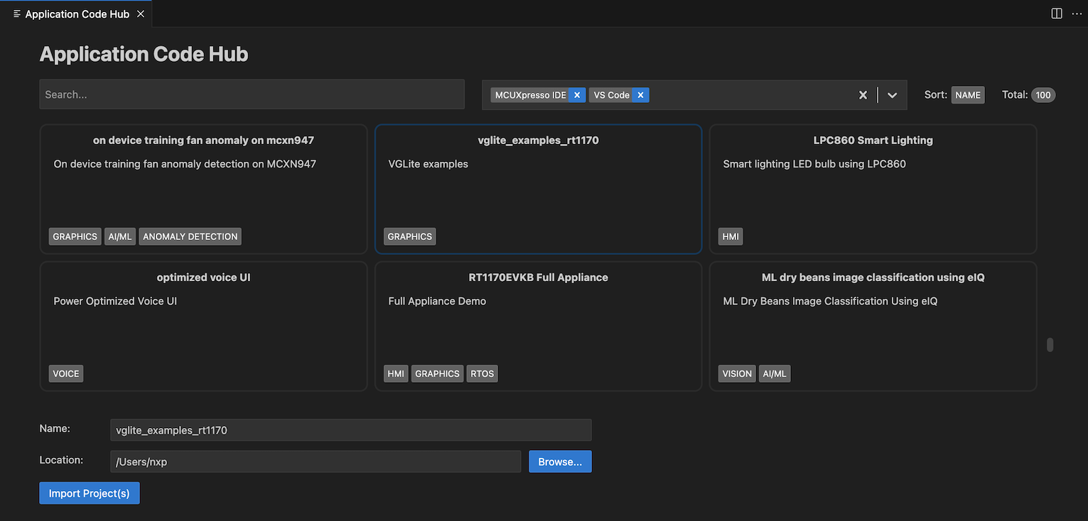Application Code Hub