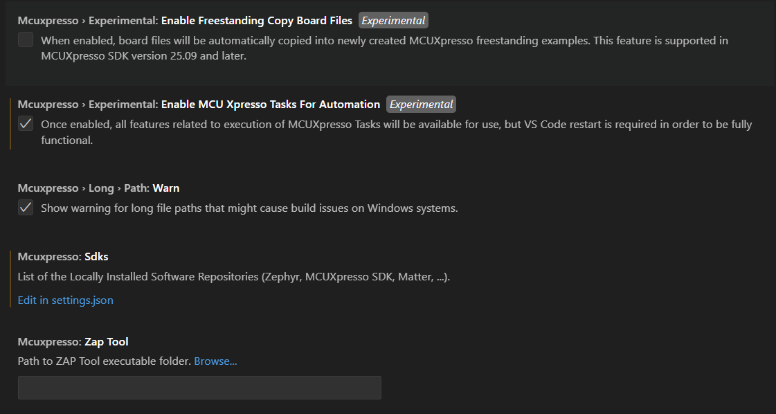 General MCUXpresso settings (2)