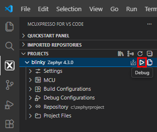 Debug Blinky Example