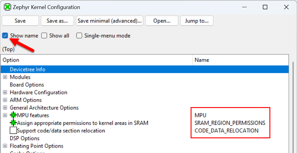 Check "Show name" box
