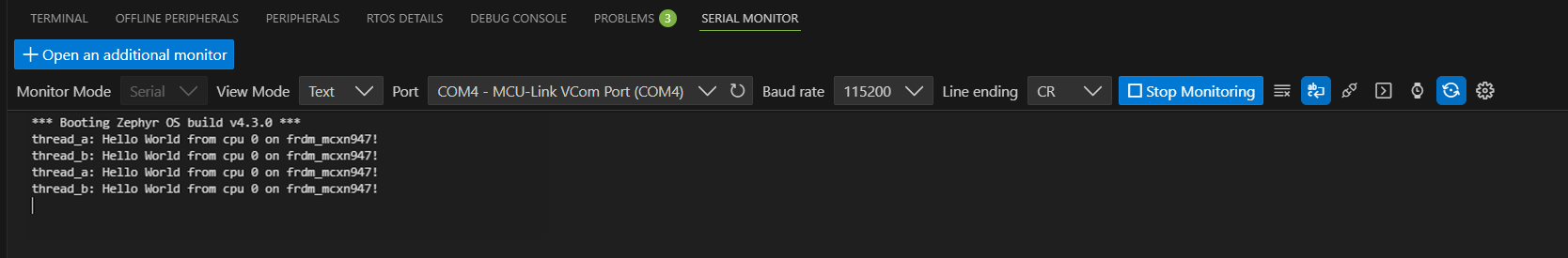 Serial Monitor Output