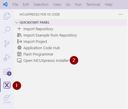 Open MCUXpresso Installer
