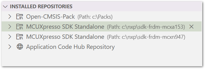 Imported Repositories