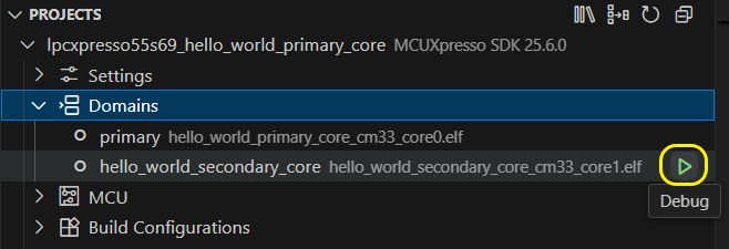 Multicore Debug Attach Secondary