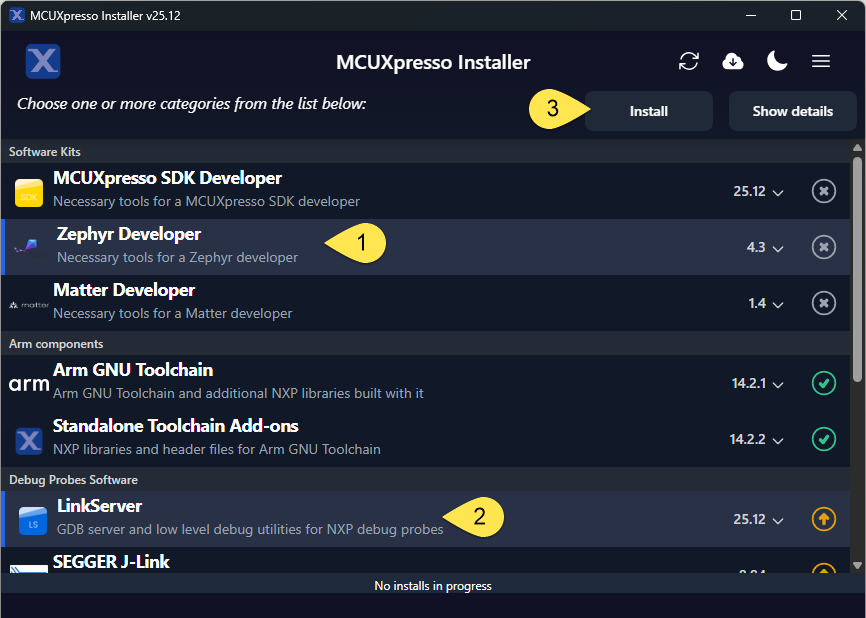 Installer for Zephyr