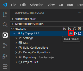 Build Blinky Example