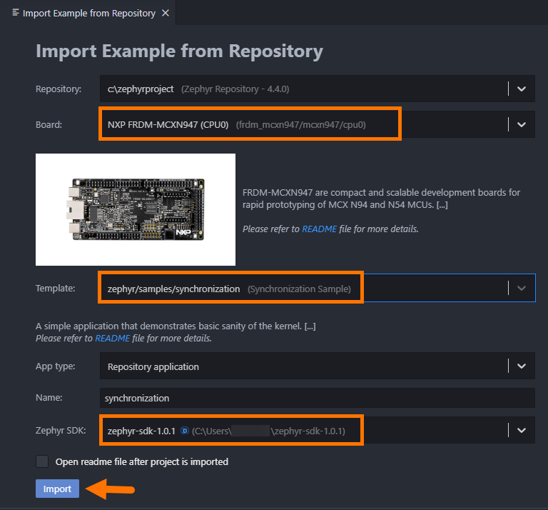 Import Synchronization