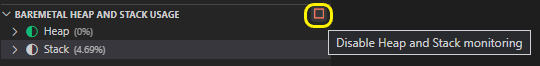 Heap and Stack Disable