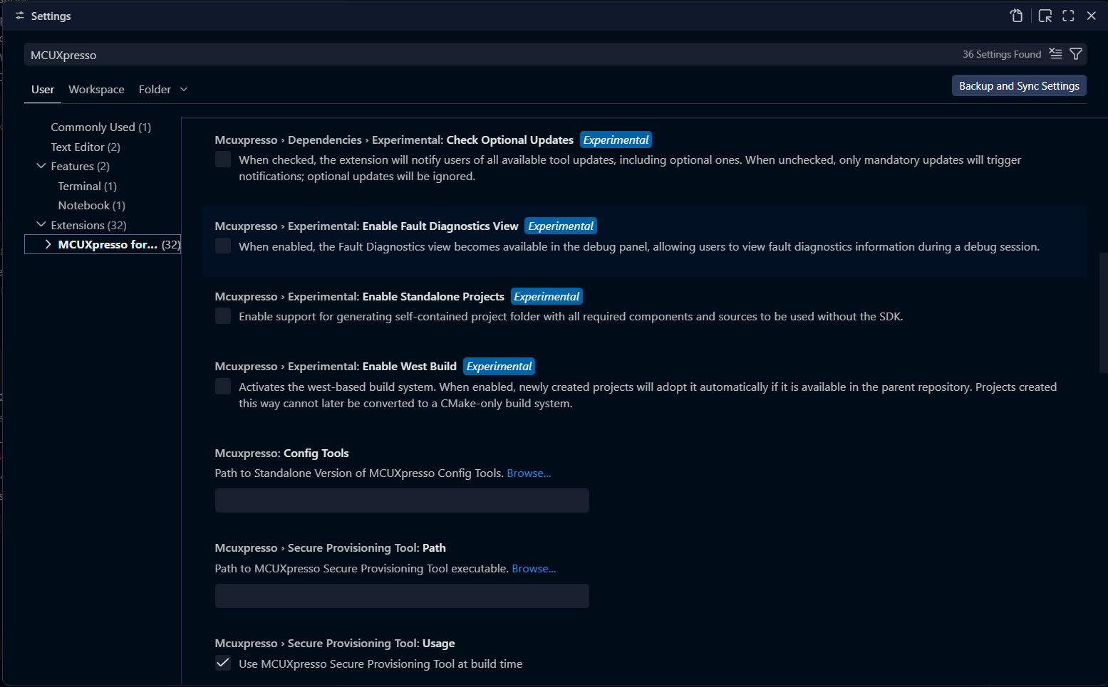 General MCUXpresso settings (1)