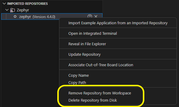 Remove repository