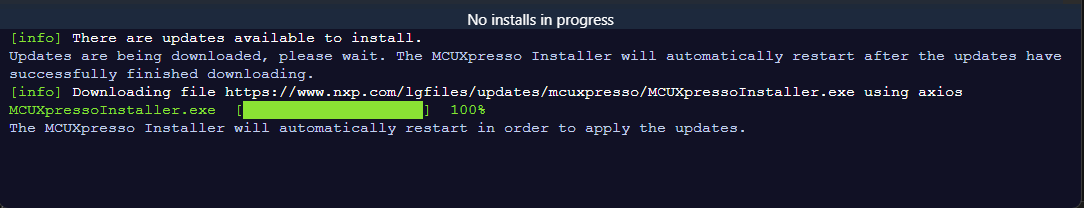 Updates finished