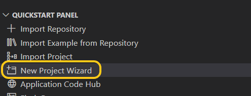 New Project Wizard