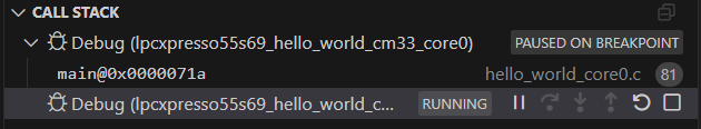 Debug Sessions in Callstack