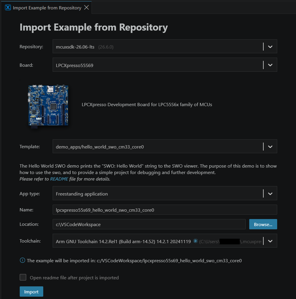 TrustZone Import Projects