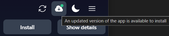 Updates available