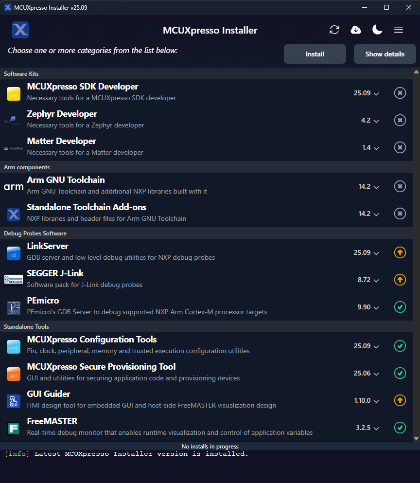 MCUXpresso Installer