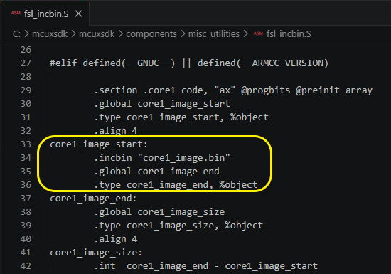 Multicore secondary Load Image Bin