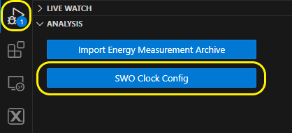 SWO Configure Clock