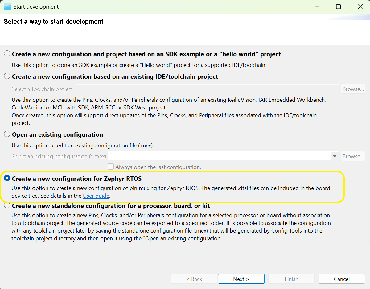 Zephyr Configuration
