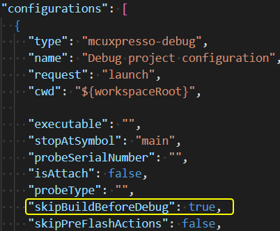 skip build when debuggging