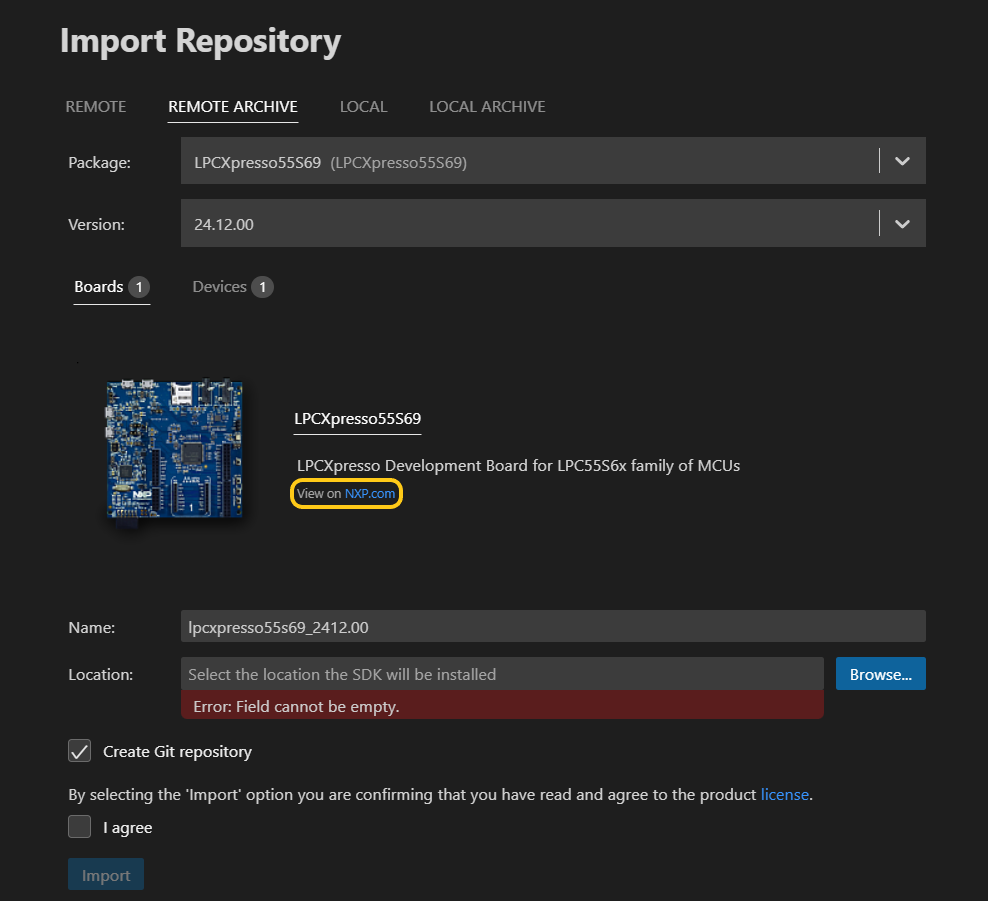 SDK Builder Package Information