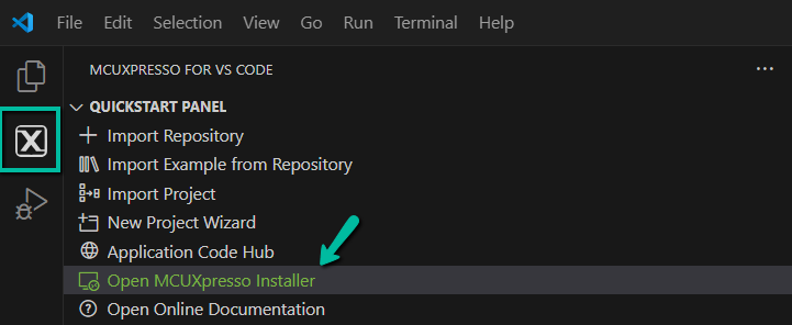 Open MCUXpresso Installer