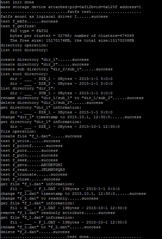 Attach U-disk device