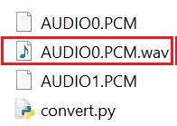 Convert PCM to WAV using python