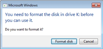 Format the disk