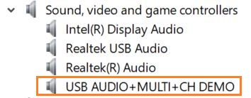 The device enumerated in the device manager