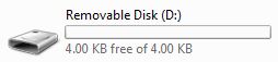 Disk present on Windows