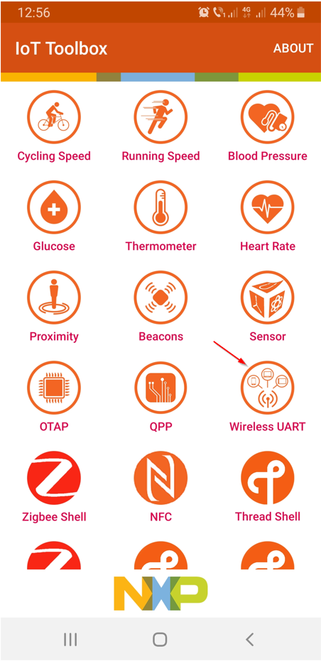 NXP IoT Toolbox application