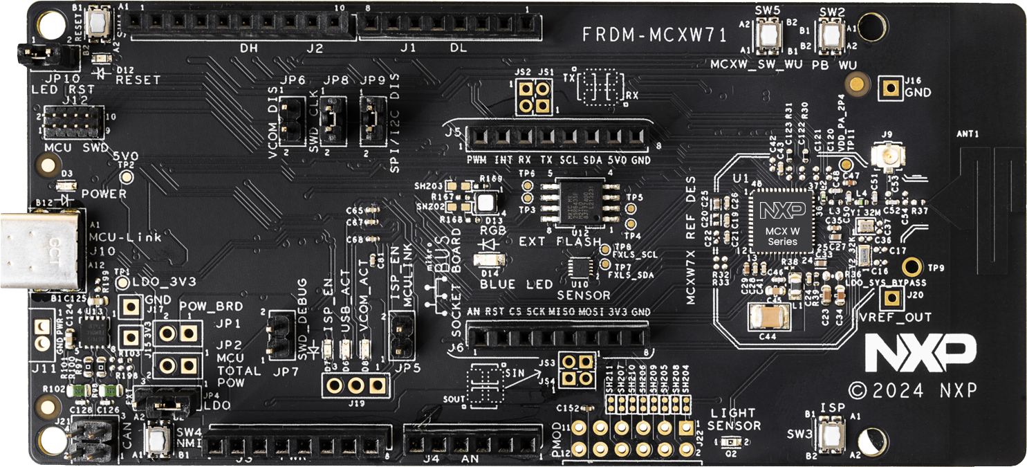 FRDM-MCXW71 board