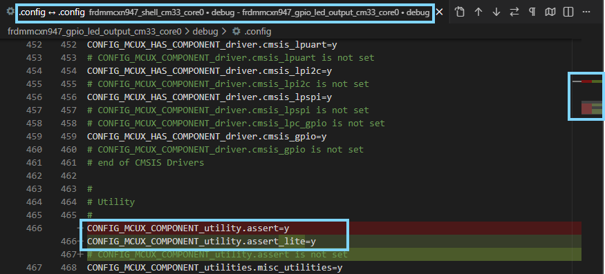 Assert component Difference