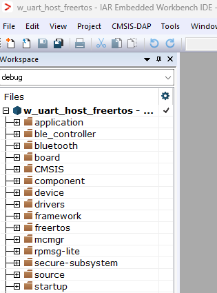 Wireless Uart Host - IAR workspace