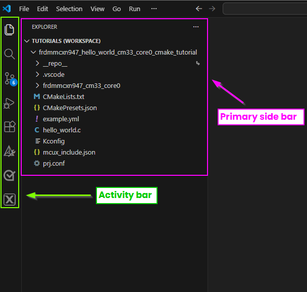 VS Code UI