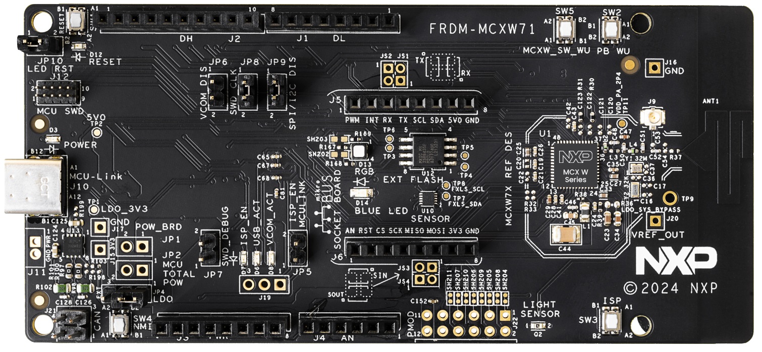 FRDM-MCXW71 board