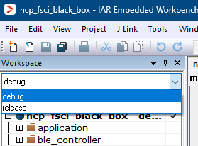 Select the desired configuration (Debug or Release)