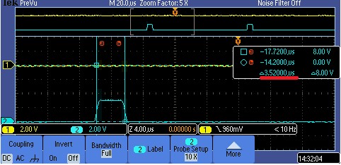 freertos example timing after optimization