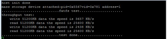 Throughput test