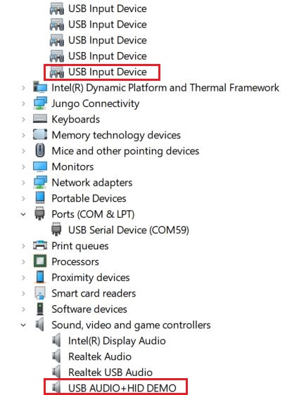 The device enumerated in the device manager