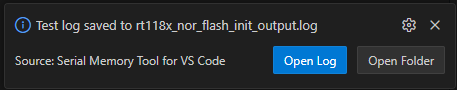 Test logging
